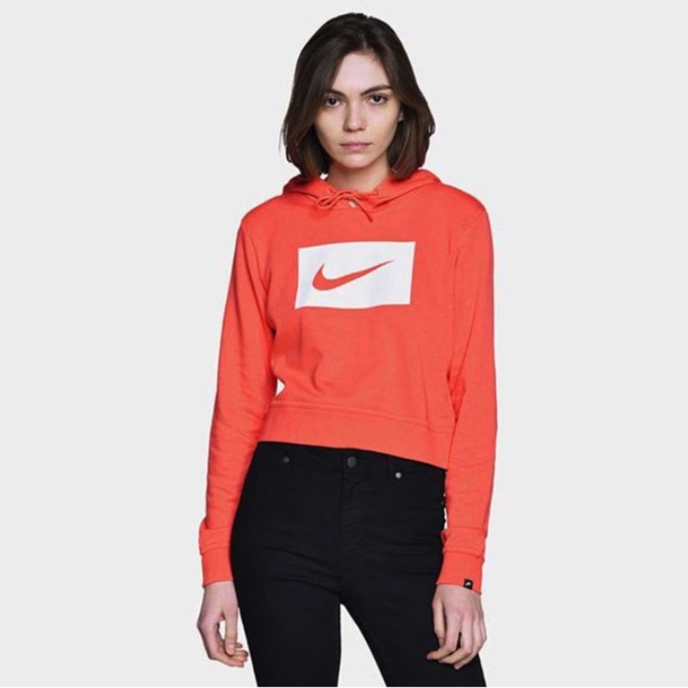 Nike Women’s Logo Patch Hoodie Coral